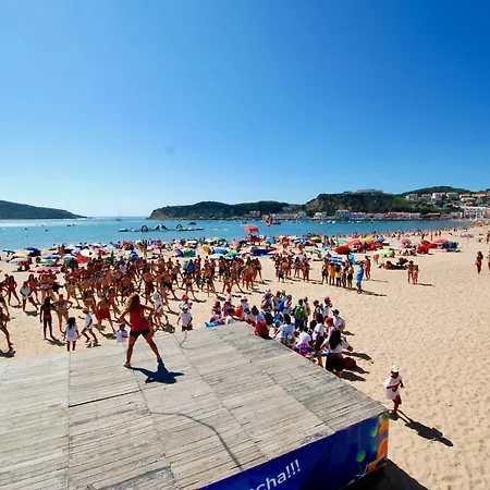 Lägenhet Ocean - Duplex 65m From The With Pool And Parking São Martinho do Porto